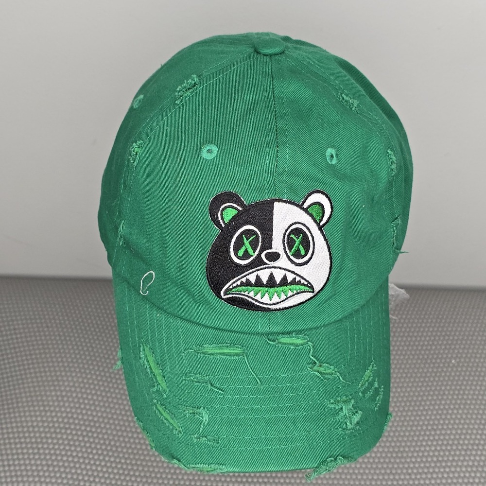 CRAZY BAWS‎ HAT : Green Distressed